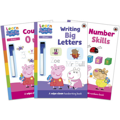 Wipe Clean Learn With Peppa Pig: 3 Book Bundle image number 1