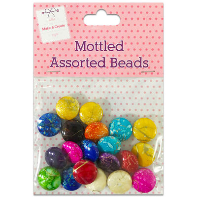 Mottled Assorted Beads image number 1