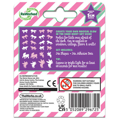 Pick ‘N’ Stick Unicorn Glow in the Dark Stickers image number 2