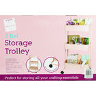 Pink 3 Tier Storage Trolley image number 3