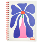 B5 Wiro Blue Flower Notebook image number 1