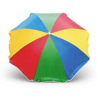 Multi Coloured Parasol With UV Protection