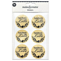 Handmade with Love Stickers: Pack of 36