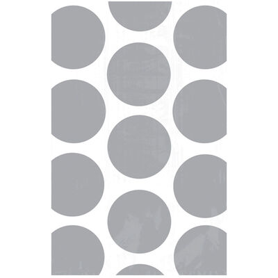 10 Silver Polka Dot Paper Favour Bags image number 2