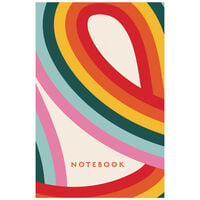 A5 Casebound Colour Swirl Notebook