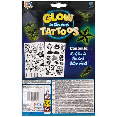 Glow In The Dark Tattoos: Pack of 2 image number 2
