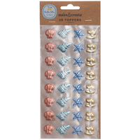 Bella Vita 3D Puffy Shell Toppers: Pack of 32