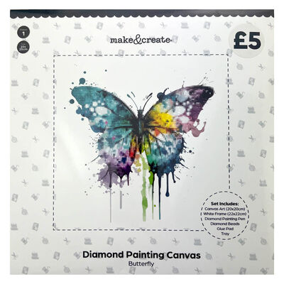 Diamond Painting Canvas: Butterfly image number 1