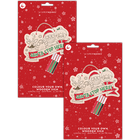 Colour Your Own Santa Stop Here Sign Bundle image number 1