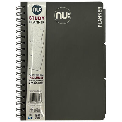 NU: B5 Study Planner Grey Notebook image number 1