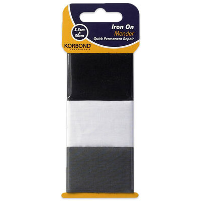 Korbond Iron on Mender 50 x 3.8cm: Pack of 3 image number 1