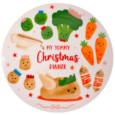 My Yummy Christmas Dinner Porcelain Plate image number 2