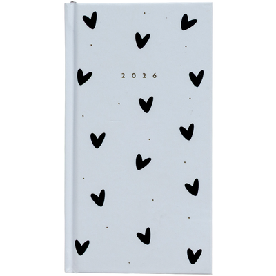 2026 Mono Hearts Week to View Slim Casebound Diary image number 1