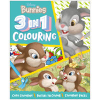 Disney Bunnies 3 in 1 Colouring Book