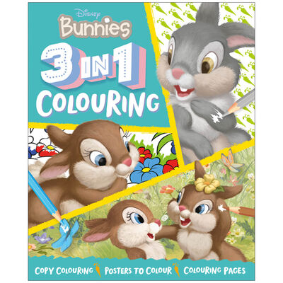 Disney Bunnies 3 in 1 Colouring Book image number 1