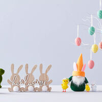 Wooden Easter Bunny Decorative Sign