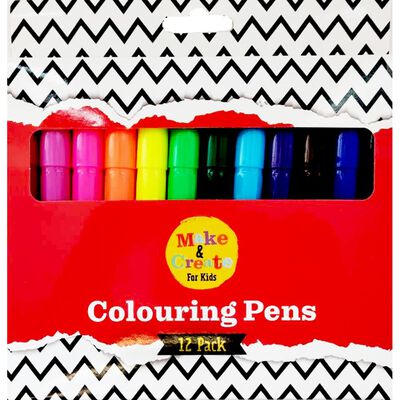 Jumbo Colouring Pens - 12 Pack image number 1