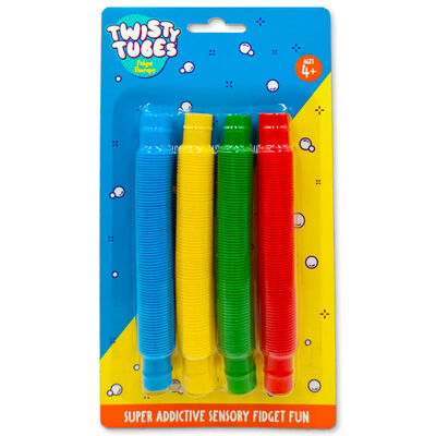 Twisty Tubes Fidget Toy: Pack of 4 image number 1