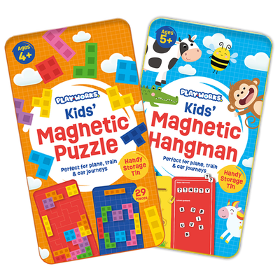 PlayWorks Magnetic Games Tin Set image number 2