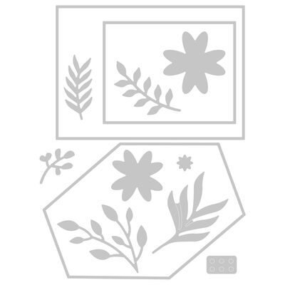 Geo Floral Frame Metal Cutting Die Set image number 3