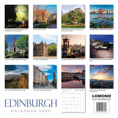 Edinburgh 2020 Square Calendar image number 2