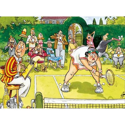 Wasgij Original 6 Anyone for Tennis 150 Piece Jigsaw Puzzle image number 2
