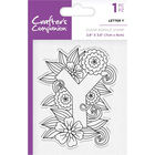 Crafters Companion Clear Acrylic Stamp - Floral Letter Y image number 1