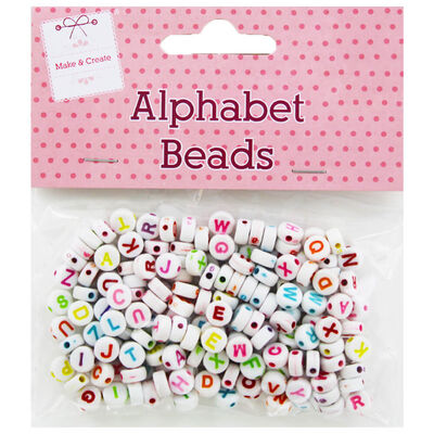 Pastel Alphabet Pastel Beads: Assorted image number 1