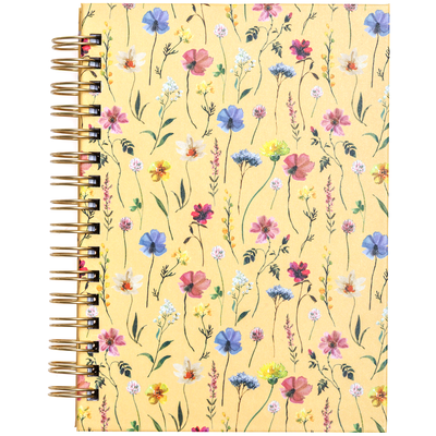 A6 Wiro Yellow Wildflower Notebook image number 1
