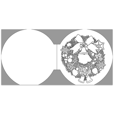 Christmas Wreaths Colouring Book image number 4