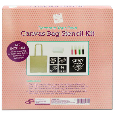 Decorate Your Own Canvas Bag Stencil Kit image number 2