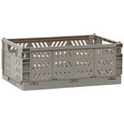 Stackable Storage Crate: Light Grey image number 1