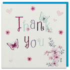 Floral Butterfly Thank You Card image number 1