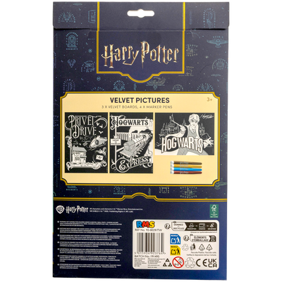 Harry Potter Velvet Art Set image number 3