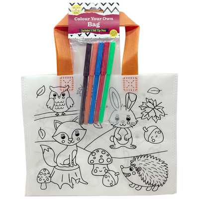 Colour Your Own Woodland Bag: Pack of 12 image number 2