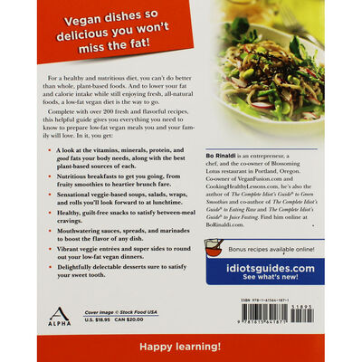 The Complete Idiot's Guide to: Low Fat Vegan Cooking image number 3