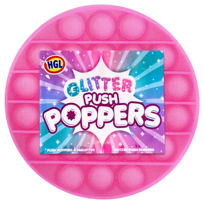 Glitter Push Pop It Fidget Toy: Assorted Pink image number 1