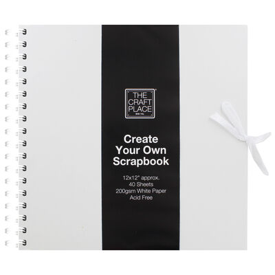 Create Your Own White Scrapbook - 12 x 12 Inches image number 1