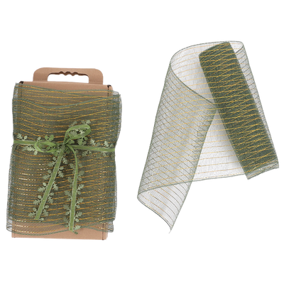 Green Mesh Ribbon: 9m image number 2