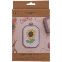 Embroidery Hoop Kit: Sunflower