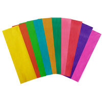 Assorted Coloured Tissue Paper: 10 Sheets