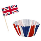 Union Jack Cupcake Cases and Flag Picks image number 2