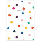 A5 Casebound Rainbow Polka Dot Notebook image number 1