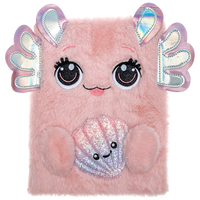 Dream Pop Axolotl Large Fluffy Notepad