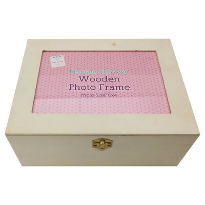 Wooden Photo Frame Box with Lid image number 1