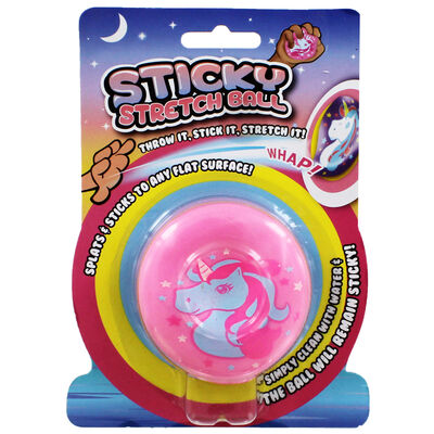 Pink Unicorn Sticky Stretch Ball image number 1