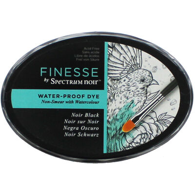 Finesse by Spectrum Noir Water Proof Dye Inkpad - Noir Black image number 1