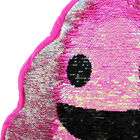 Reversible Sequin Poo Cushion - Pink image number 2