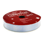 Let It Snow Satin Christmas Ribbon 3m image number 2