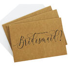 3 Kraft Bridesmaid Cards with Envelopes image number 2